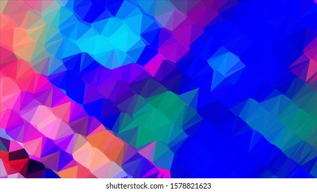 Geometric design. Colorful gradient mosaic background. Geometric triangle, mosaic, abstract background. Mosaic, color background. Mosaic texture. The effect of stained glass. EPS 10 Vector