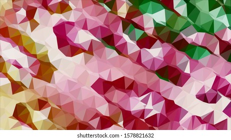 Geometric design. Colorful gradient mosaic background. Geometric triangle, mosaic, abstract background. Mosaic, color background. Mosaic texture. The effect of stained glass. EPS 10 Vector