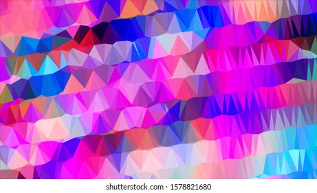 Geometric design. Colorful gradient mosaic background. Geometric triangle, mosaic, abstract background. Mosaic, color background. Mosaic texture. The effect of stained glass. EPS 10 Vector