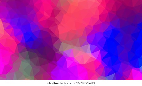 Geometric design. Colorful gradient mosaic background. Geometric triangle, mosaic, abstract background. Mosaic, color background. Mosaic texture. The effect of stained glass. EPS 10 Vector