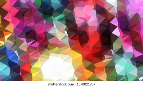 Geometric design. Colorful gradient mosaic background. Geometric triangle, mosaic, abstract background. Mosaic, color background. Mosaic texture. The effect of stained glass. EPS 10 Vector