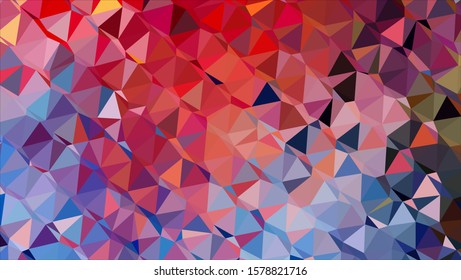 Geometric design. Colorful gradient mosaic background. Geometric triangle, mosaic, abstract background. Mosaic, color background. Mosaic texture. The effect of stained glass. EPS 10 Vector