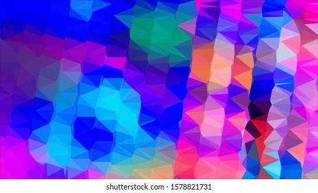 Geometric design. Colorful gradient mosaic background. Geometric triangle, mosaic, abstract background. Mosaic, color background. Mosaic texture. The effect of stained glass. EPS 10 Vector