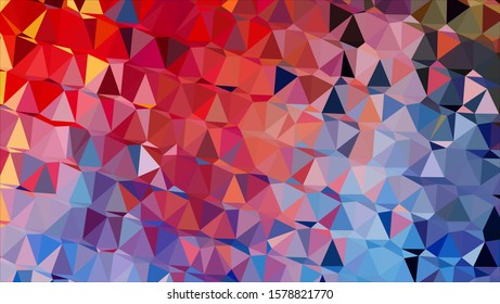 Geometric design. Colorful gradient mosaic background. Geometric triangle, mosaic, abstract background. Mosaic, color background. Mosaic texture. The effect of stained glass. EPS 10 Vector