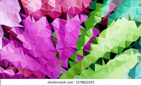 Geometric design. Colorful gradient mosaic background. Geometric triangle, mosaic, abstract background. Mosaic, color background. Mosaic texture. The effect of stained glass. EPS 10 Vector