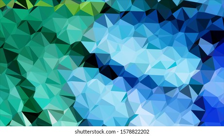 Geometric design. Colorful gradient mosaic background. Geometric triangle, mosaic, abstract background. Mosaic, color background. Mosaic texture. The effect of stained glass. EPS 10 Vector
