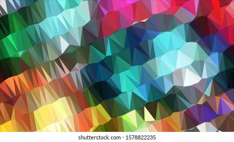Geometric design. Colorful gradient mosaic background. Geometric triangle, mosaic, abstract background. Mosaic, color background. Mosaic texture. The effect of stained glass. EPS 10 Vector