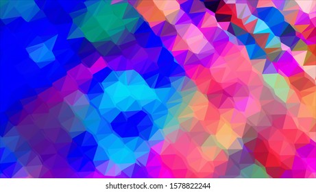 Geometric design. Colorful gradient mosaic background. Geometric triangle, mosaic, abstract background. Mosaic, color background. Mosaic texture. The effect of stained glass. EPS 10 Vector
