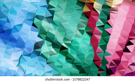 Geometric design. Colorful gradient mosaic background. Geometric triangle, mosaic, abstract background. Mosaic, color background. Mosaic texture. The effect of stained glass. EPS 10 Vector