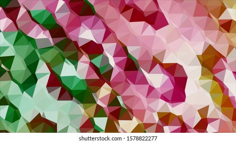 Geometric design. Colorful gradient mosaic background. Geometric triangle, mosaic, abstract background. Mosaic, color background. Mosaic texture. The effect of stained glass. EPS 10 Vector