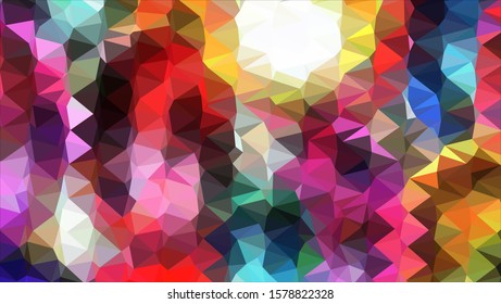Geometric design. Colorful gradient mosaic background. Geometric triangle, mosaic, abstract background. Mosaic, color background. Mosaic texture. The effect of stained glass. EPS 10 Vector
