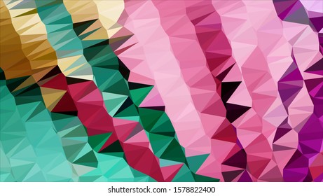 Geometric design. Colorful gradient mosaic background. Geometric triangle, mosaic, abstract background. Mosaic, color background. Mosaic texture. The effect of stained glass. EPS 10 Vector