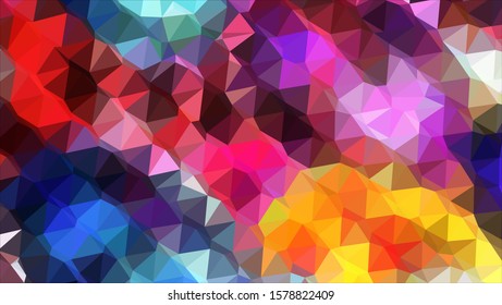 Geometric design. Colorful gradient mosaic background. Geometric triangle, mosaic, abstract background. Mosaic, color background. Mosaic texture. The effect of stained glass. EPS 10 Vector