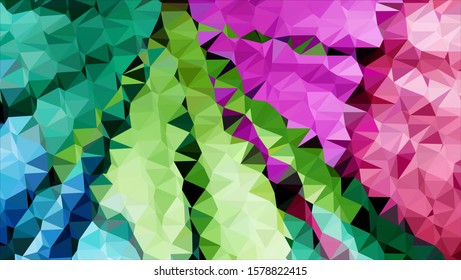 Geometric design. Colorful gradient mosaic background. Geometric triangle, mosaic, abstract background. Mosaic, color background. Mosaic texture. The effect of stained glass. EPS 10 Vector