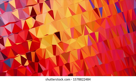Geometric design. Colorful gradient mosaic background. Geometric triangle, mosaic, abstract background. Mosaic, color background. Mosaic texture. The effect of stained glass. EPS 10 Vector