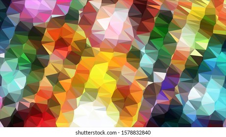Geometric design. Colorful gradient mosaic background. Geometric triangle, mosaic, abstract background. Mosaic, color background. Mosaic texture. The effect of stained glass. EPS 10 Vector