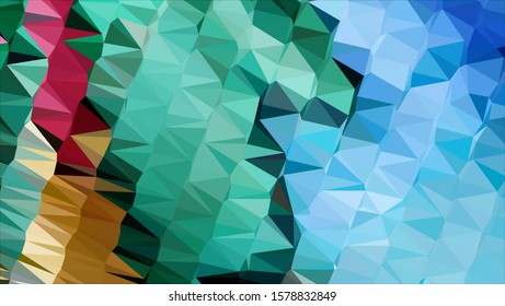 Geometric design. Colorful gradient mosaic background. Geometric triangle, mosaic, abstract background. Mosaic, color background. Mosaic texture. The effect of stained glass. EPS 10 Vector
