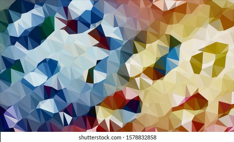 Geometric design. Colorful gradient mosaic background. Geometric triangle, mosaic, abstract background. Mosaic, color background. Mosaic texture. The effect of stained glass. EPS 10 Vector