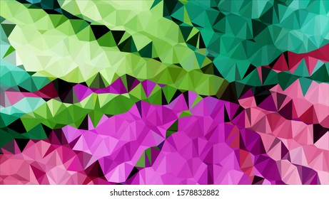 Geometric design. Colorful gradient mosaic background. Geometric triangle, mosaic, abstract background. Mosaic, color background. Mosaic texture. The effect of stained glass. EPS 10 Vector