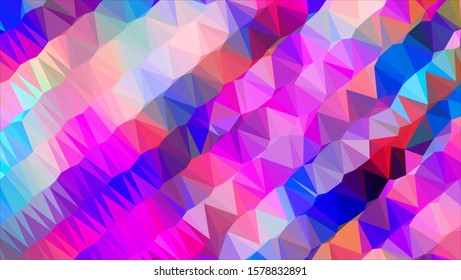 Geometric design. Colorful gradient mosaic background. Geometric triangle, mosaic, abstract background. Mosaic, color background. Mosaic texture. The effect of stained glass. EPS 10 Vector