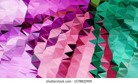 Geometric design. Colorful gradient mosaic background. Geometric triangle, mosaic, abstract background. Mosaic, color background. Mosaic texture. The effect of stained glass. EPS 10 Vector