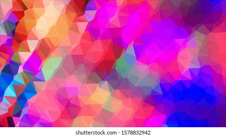 Geometric design. Colorful gradient mosaic background. Geometric triangle, mosaic, abstract background. Mosaic, color background. Mosaic texture. The effect of stained glass. EPS 10 Vector