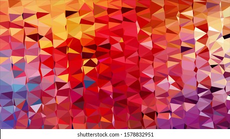 Geometric design. Colorful gradient mosaic background. Geometric triangle, mosaic, abstract background. Mosaic, color background. Mosaic texture. The effect of stained glass. EPS 10 Vector