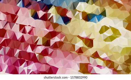 Geometric design. Colorful gradient mosaic background. Geometric triangle, mosaic, abstract background. Mosaic, color background. Mosaic texture. The effect of stained glass. EPS 10 Vector