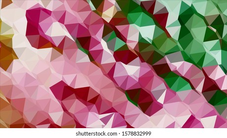 Geometric design. Colorful gradient mosaic background. Geometric triangle, mosaic, abstract background. Mosaic, color background. Mosaic texture. The effect of stained glass. EPS 10 Vector