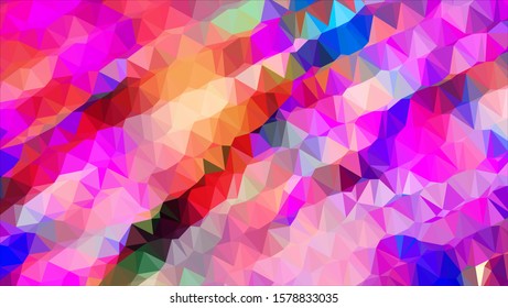 Geometric design. Colorful gradient mosaic background. Geometric triangle, mosaic, abstract background. Mosaic, color background. Mosaic texture. The effect of stained glass. EPS 10 Vector