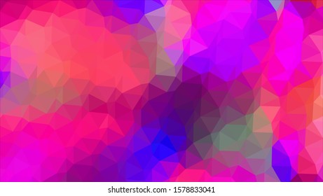 Geometric design. Colorful gradient mosaic background. Geometric triangle, mosaic, abstract background. Mosaic, color background. Mosaic texture. The effect of stained glass. EPS 10 Vector