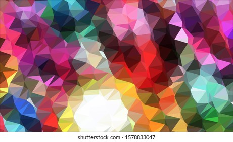 Geometric design. Colorful gradient mosaic background. Geometric triangle, mosaic, abstract background. Mosaic, color background. Mosaic texture. The effect of stained glass. EPS 10 Vector