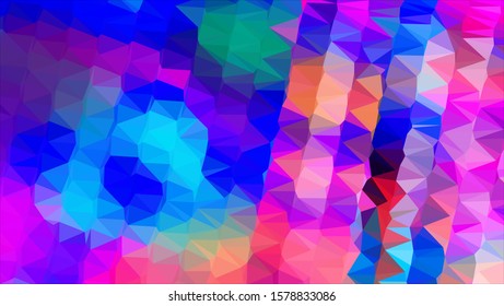 Geometric design. Colorful gradient mosaic background. Geometric triangle, mosaic, abstract background. Mosaic, color background. Mosaic texture. The effect of stained glass. EPS 10 Vector
