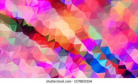 Geometric design. Colorful gradient mosaic background. Geometric triangle, mosaic, abstract background. Mosaic, color background. Mosaic texture. The effect of stained glass. EPS 10 Vector