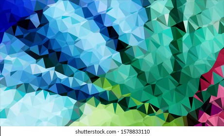 Geometric design. Colorful gradient mosaic background. Geometric triangle, mosaic, abstract background. Mosaic, color background. Mosaic texture. The effect of stained glass. EPS 10 Vector