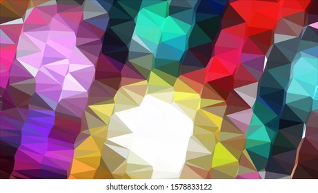 Geometric design. Colorful gradient mosaic background. Geometric triangle, mosaic, abstract background. Mosaic, color background. Mosaic texture. The effect of stained glass. EPS 10 Vector