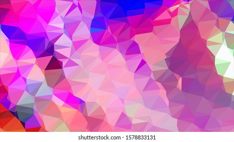 Geometric design. Colorful gradient mosaic background. Geometric triangle, mosaic, abstract background. Mosaic, color background. Mosaic texture. The effect of stained glass. EPS 10 Vector