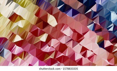 Geometric design. Colorful gradient mosaic background. Geometric triangle, mosaic, abstract background. Mosaic, color background. Mosaic texture. The effect of stained glass. EPS 10 Vector