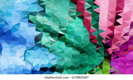 Geometric design. Colorful gradient mosaic background. Geometric triangle, mosaic, abstract background. Mosaic, color background. Mosaic texture. The effect of stained glass. EPS 10 Vector