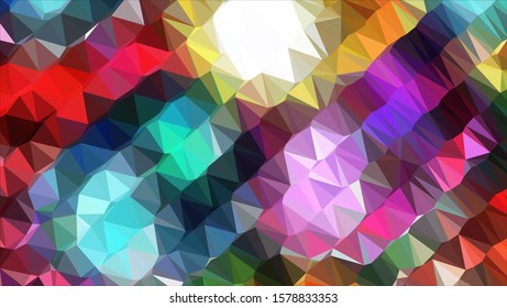Geometric design. Colorful gradient mosaic background. Geometric triangle, mosaic, abstract background. Mosaic, color background. Mosaic texture. The effect of stained glass. EPS 10 Vector