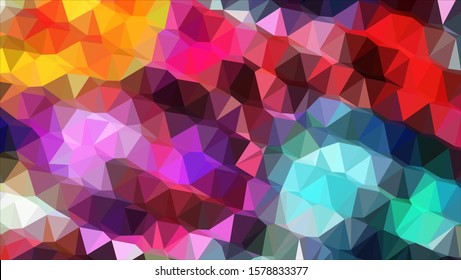 Geometric design. Colorful gradient mosaic background. Geometric triangle, mosaic, abstract background. Mosaic, color background. Mosaic texture. The effect of stained glass. EPS 10 Vector