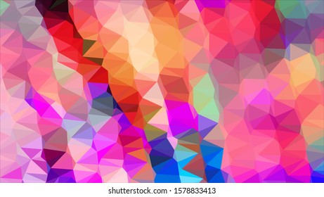 Geometric design. Colorful gradient mosaic background. Geometric triangle, mosaic, abstract background. Mosaic, color background. Mosaic texture. The effect of stained glass. EPS 10 Vector
