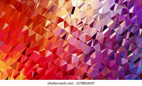 Geometric design. Colorful gradient mosaic background. Geometric triangle, mosaic, abstract background. Mosaic, color background. Mosaic texture. The effect of stained glass. EPS 10 Vector