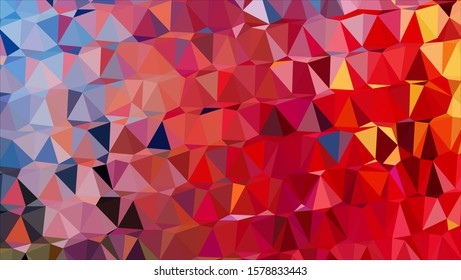 Geometric design. Colorful gradient mosaic background. Geometric triangle, mosaic, abstract background. Mosaic, color background. Mosaic texture. The effect of stained glass. EPS 10 Vector