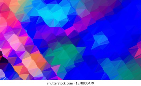 Geometric design. Colorful gradient mosaic background. Geometric triangle, mosaic, abstract background. Mosaic, color background. Mosaic texture. The effect of stained glass. EPS 10 Vector