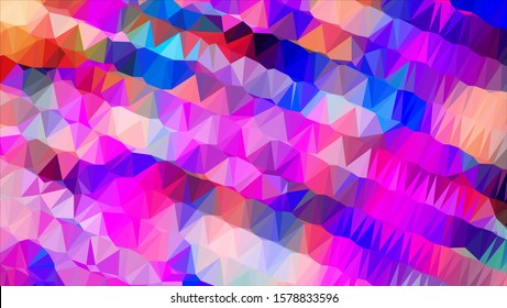 Geometric design. Colorful gradient mosaic background. Geometric triangle, mosaic, abstract background. Mosaic, color background. Mosaic texture. The effect of stained glass. EPS 10 Vector
