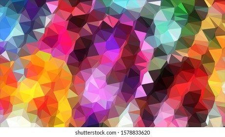 Geometric design. Colorful gradient mosaic background. Geometric triangle, mosaic, abstract background. Mosaic, color background. Mosaic texture. The effect of stained glass. EPS 10 Vector