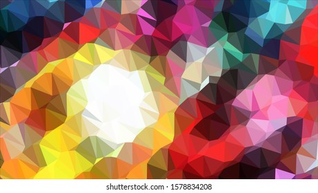 Geometric design. Colorful gradient mosaic background. Geometric triangle, mosaic, abstract background. Mosaic, color background. Mosaic texture. The effect of stained glass. EPS 10 Vector