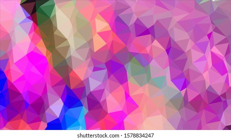 Geometric design. Colorful gradient mosaic background. Geometric triangle, mosaic, abstract background. Mosaic, color background. Mosaic texture. The effect of stained glass. EPS 10 Vector