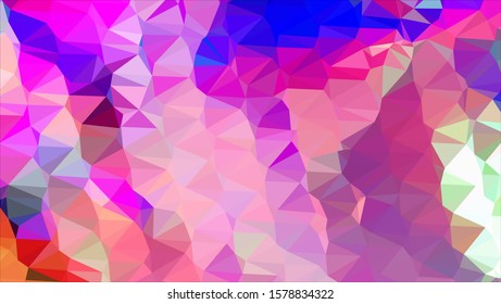 Geometric design. Colorful gradient mosaic background. Geometric triangle, mosaic, abstract background. Mosaic, color background. Mosaic texture. The effect of stained glass. EPS 10 Vector